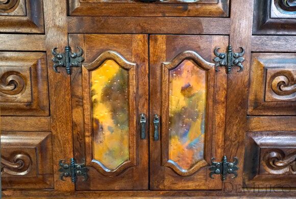 Cajonera Oaxaca Spanish Style Dresser, Southwest Dresser