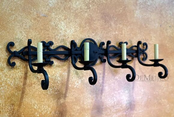 Scrolled Bathroom Sconce, Scrolled Wall Sconce, Spanish Styl