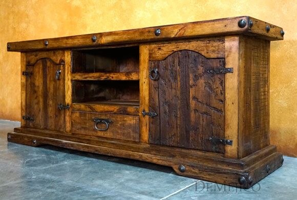 Hacienda TV Stand, Rustic Entertainment Center