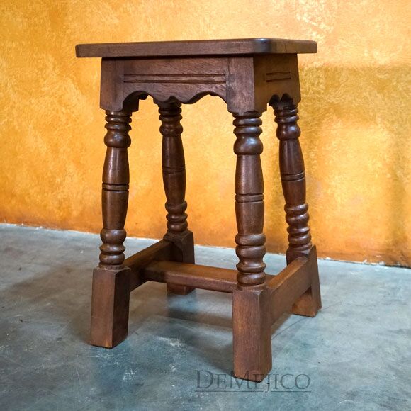Valentina Spanish Counter Stool, Backless Counter Stool
