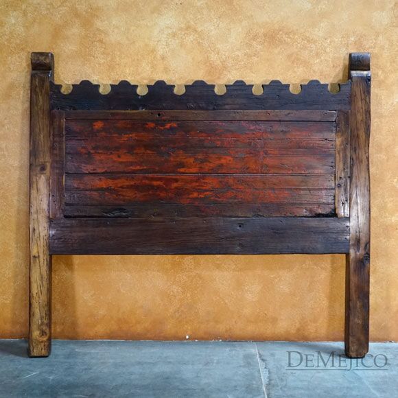 Rustic Headboard, Old Door Hacienda Bed