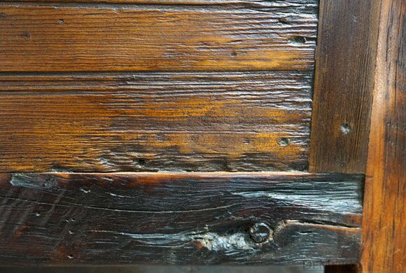 Rustic Headboard, Old Door Hacienda Bed