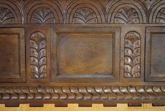 Spanish Revival Console, Spanish Carved Console