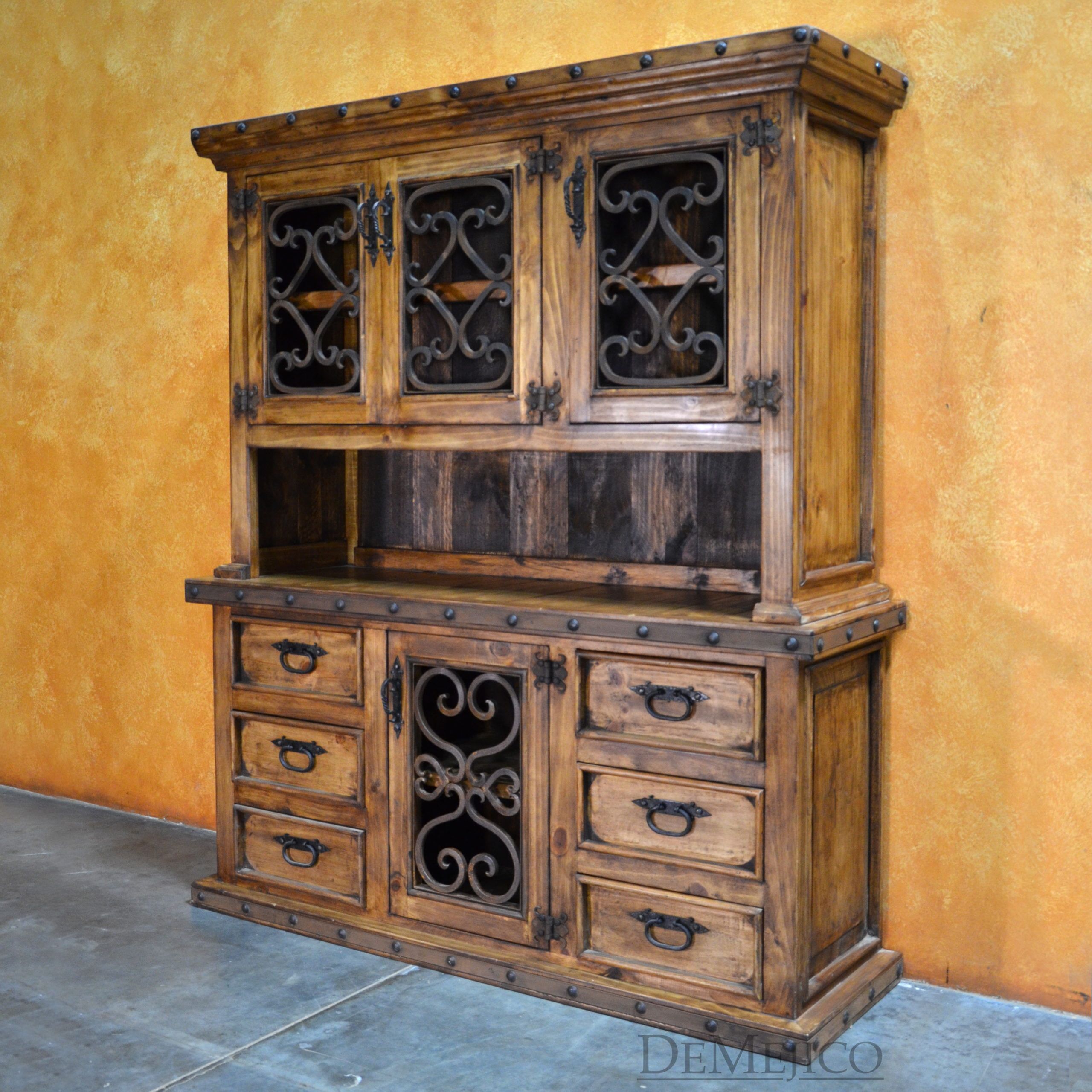 Espanola Hutch, Spanish Hutch, Spanish Style Home - Demejico