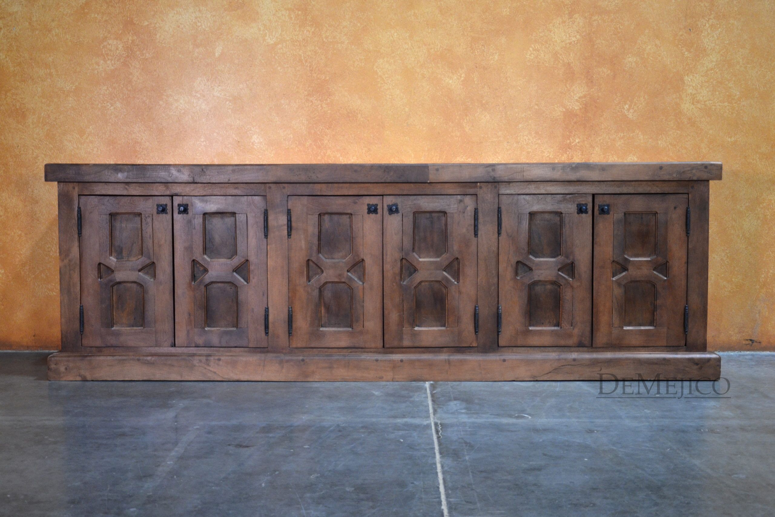 Eduardo Entertainment Center, Carved Entertainment Center - Demejico