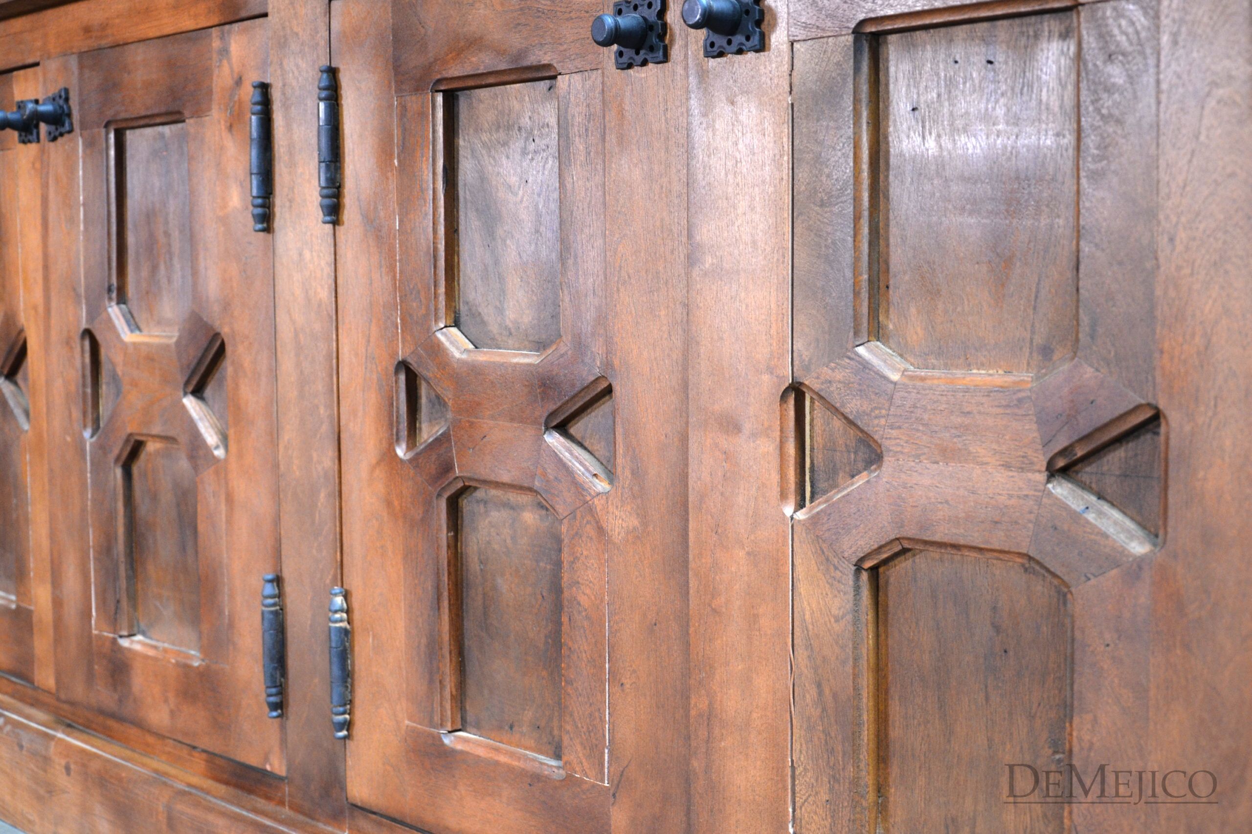 Eduardo Entertainment Center, Carved Entertainment Center - Demejico