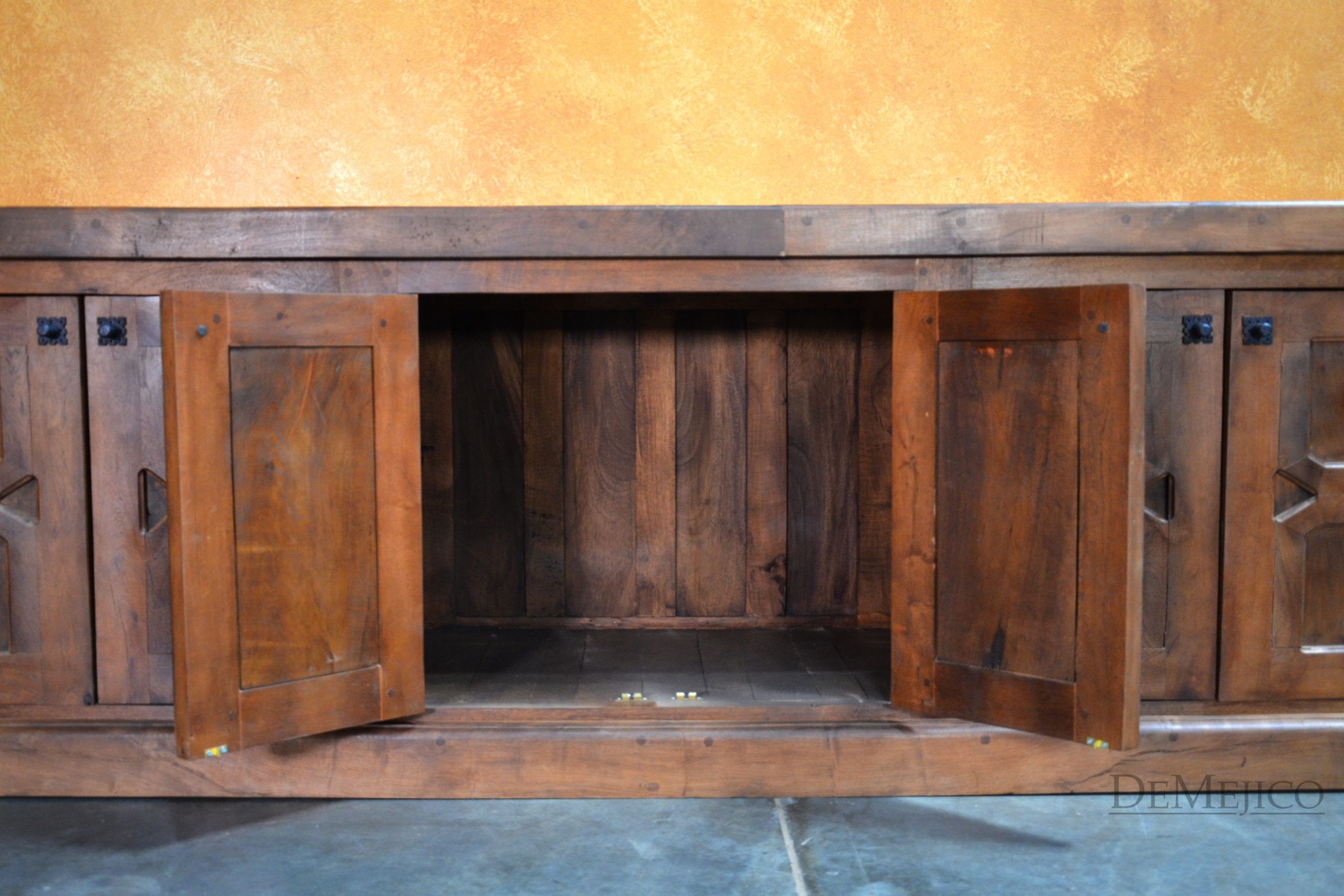 Eduardo Entertainment Center, Carved Entertainment Center - Demejico