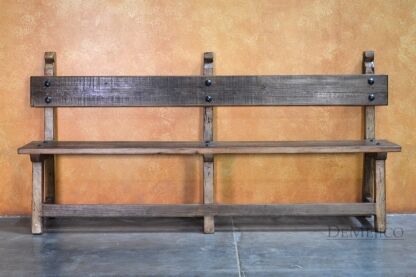 Banca Baja, Old Wood Bench, Colonial Style Bench - Demejico