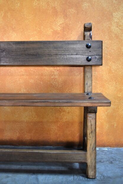Banca Baja, Old Wood Bench, Colonial Style Bench - Demejico