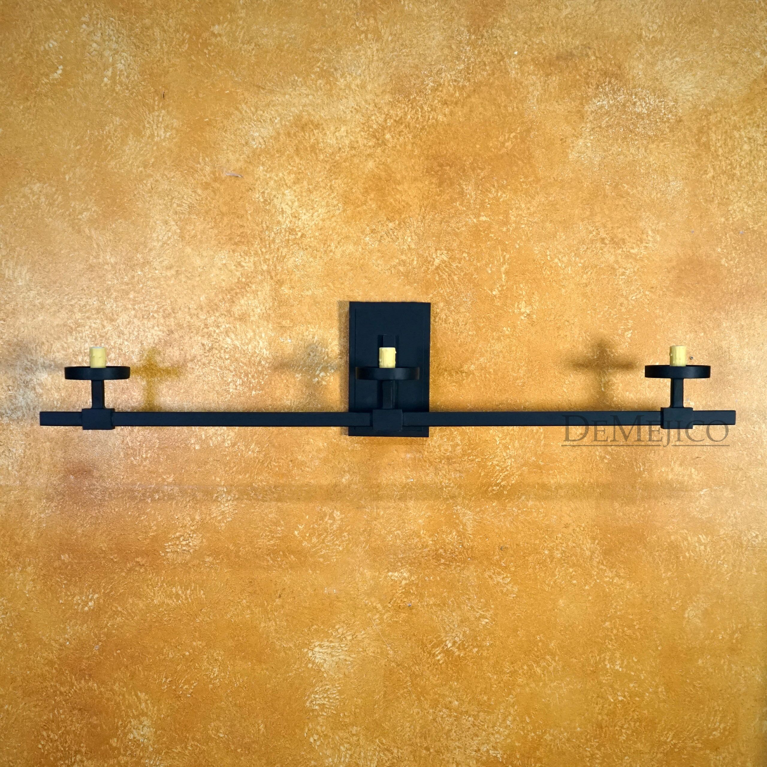 Triple Square Sconce, Modern Spanish Wall Sconce, Spanish Style Home