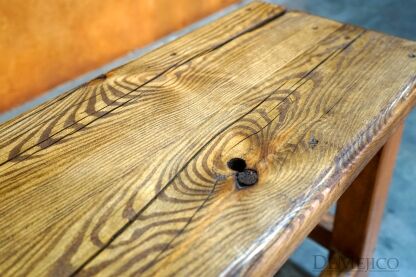 Banca Sencilla, Southwest Bench, Old Wood Bench - Demejico