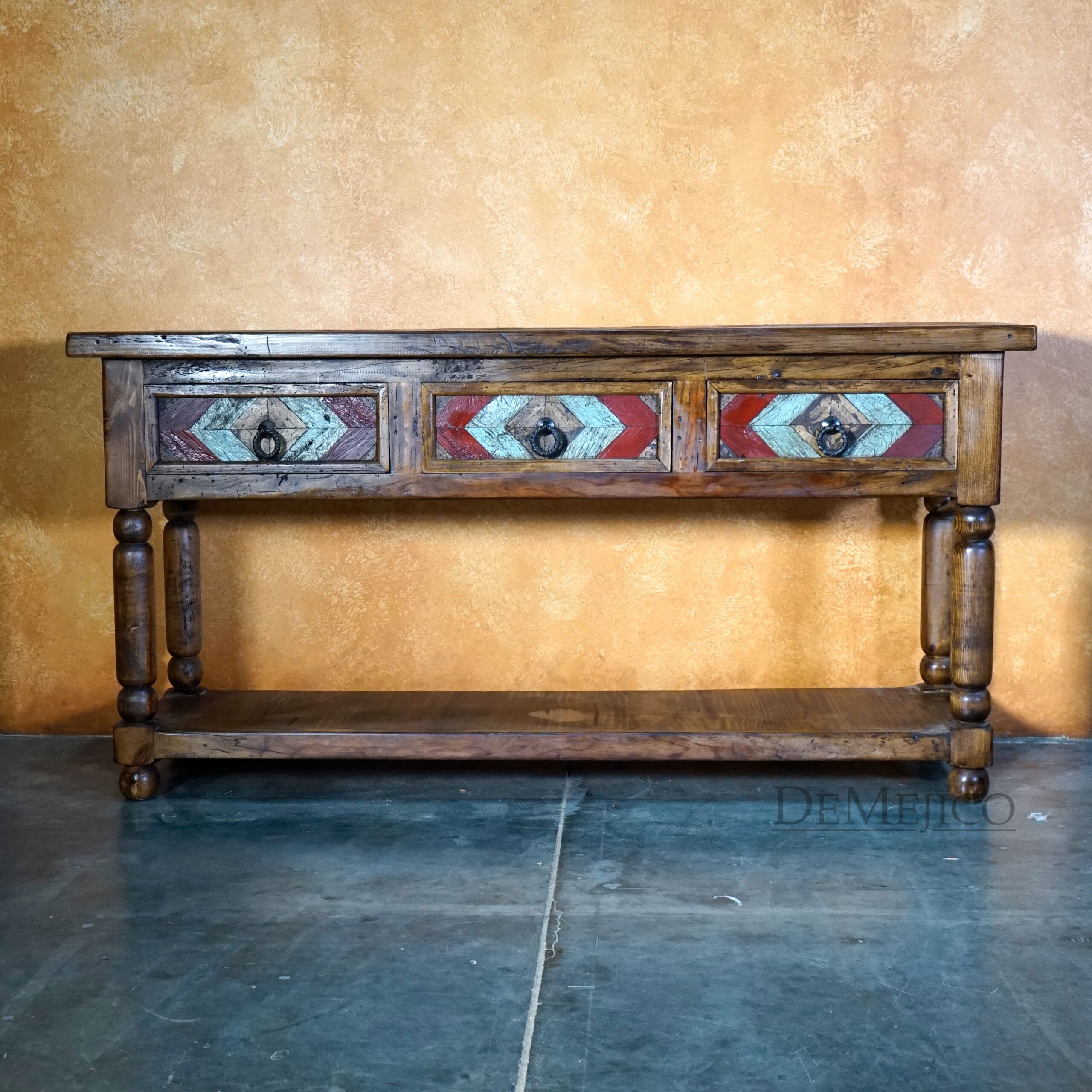 Large Colorado Console, Old Wood Console - Demejico