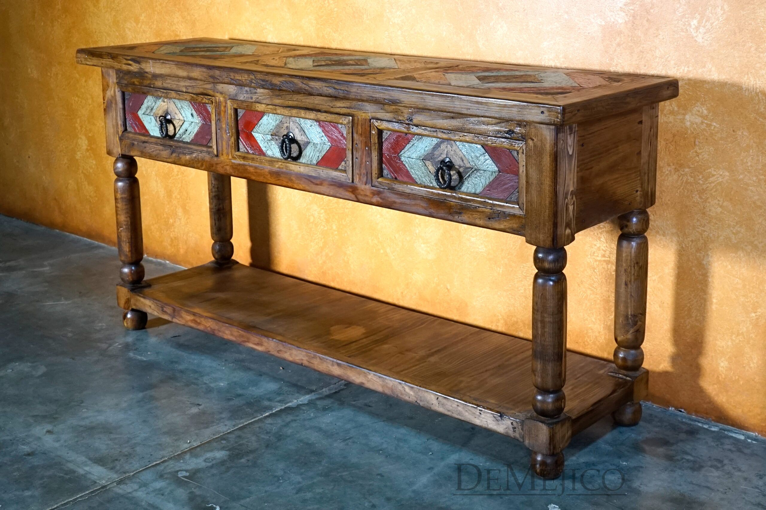 Large Colorado Console, Old Wood Console - Demejico
