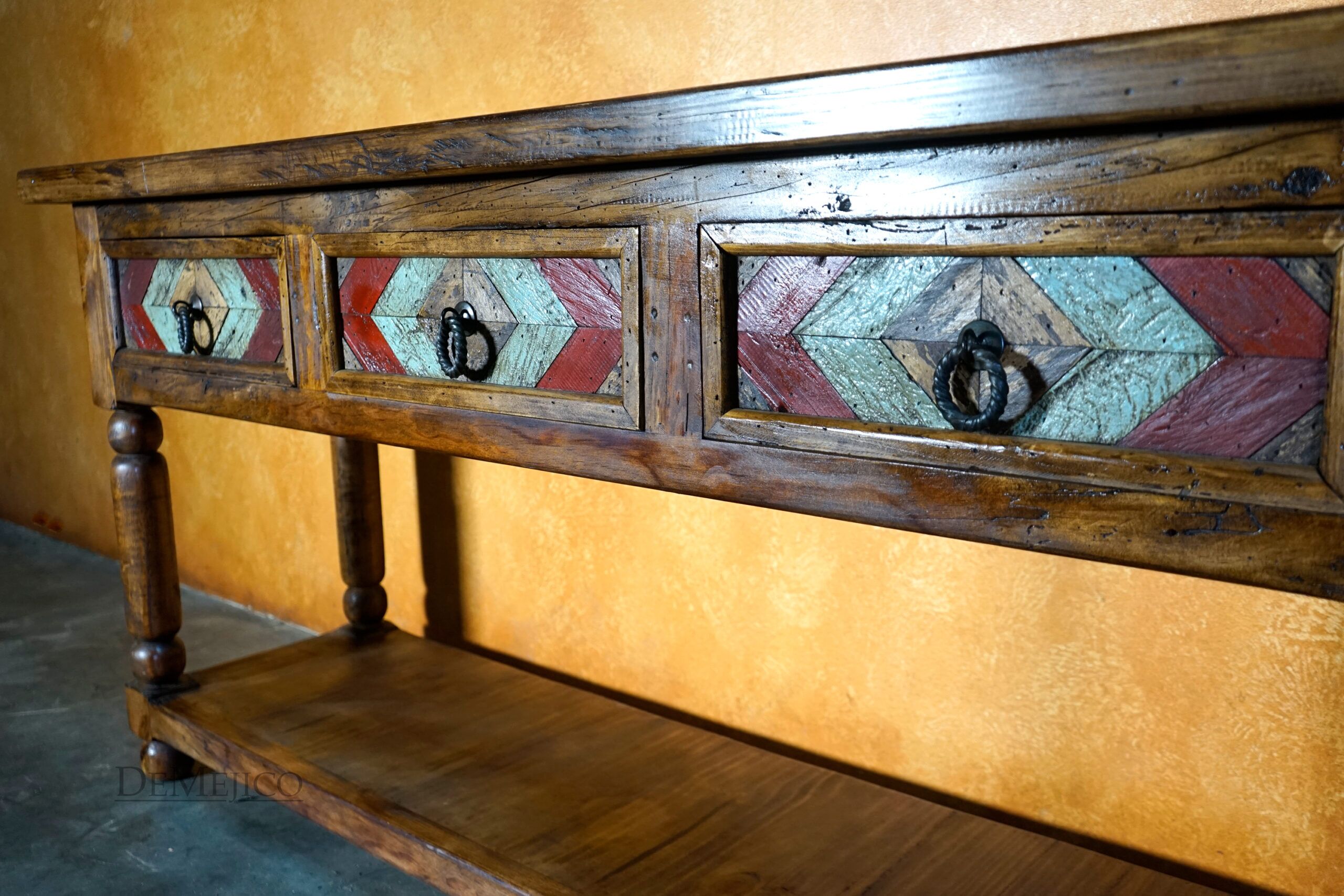 Large Colorado Console, Old Wood Console - Demejico