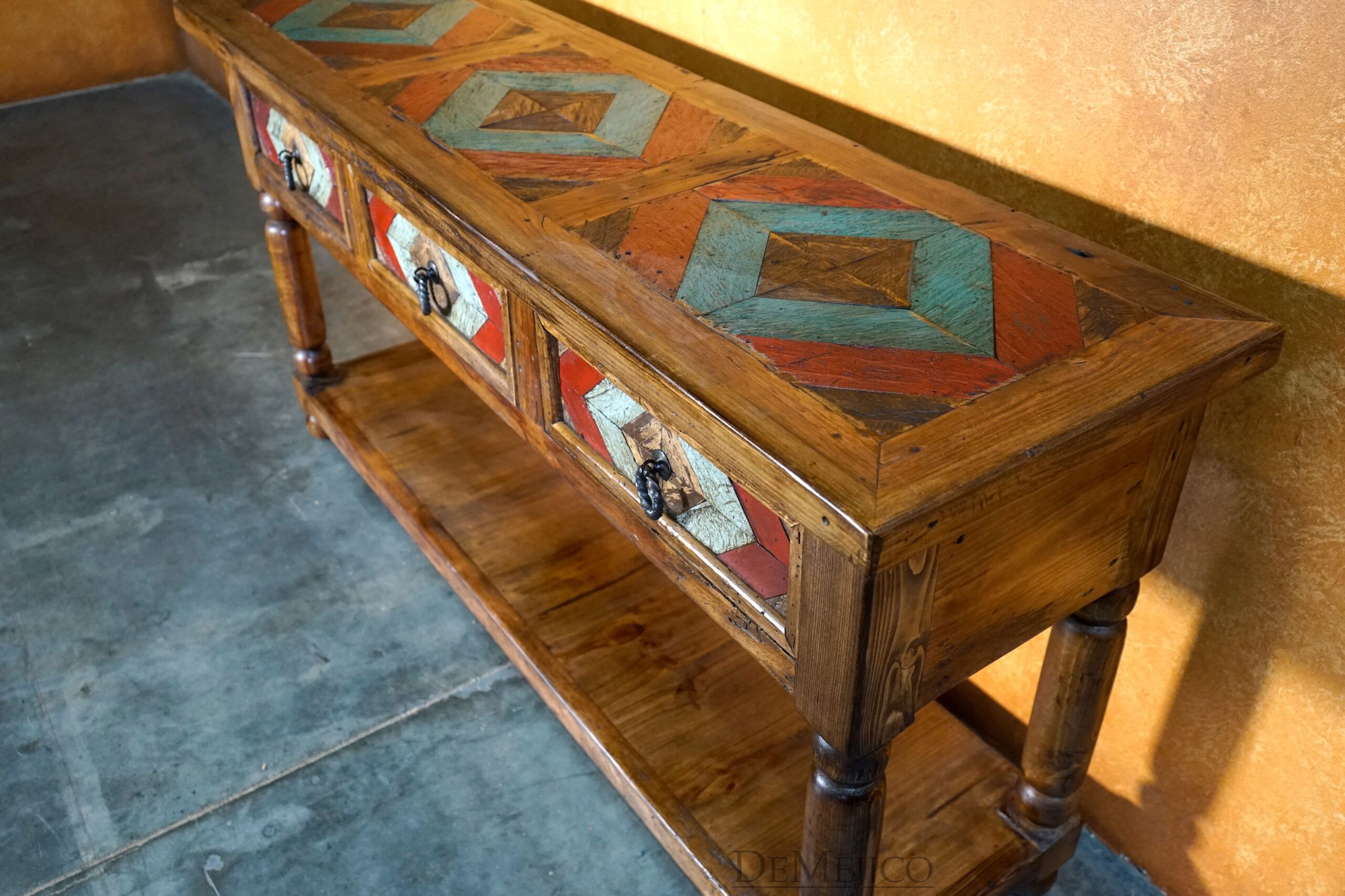 Large Colorado Console, Old Wood Console - Demejico