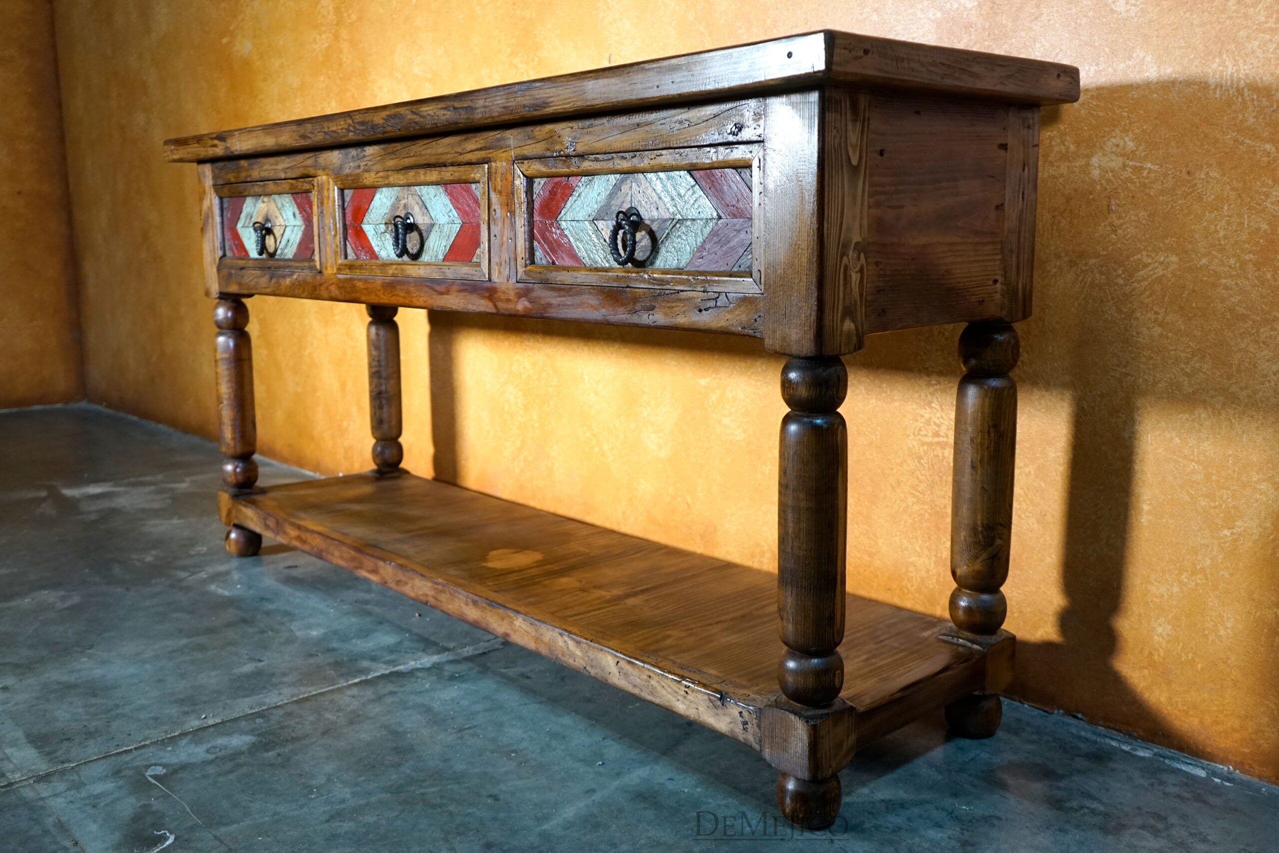 Large Colorado Console, Old Wood Console - Demejico