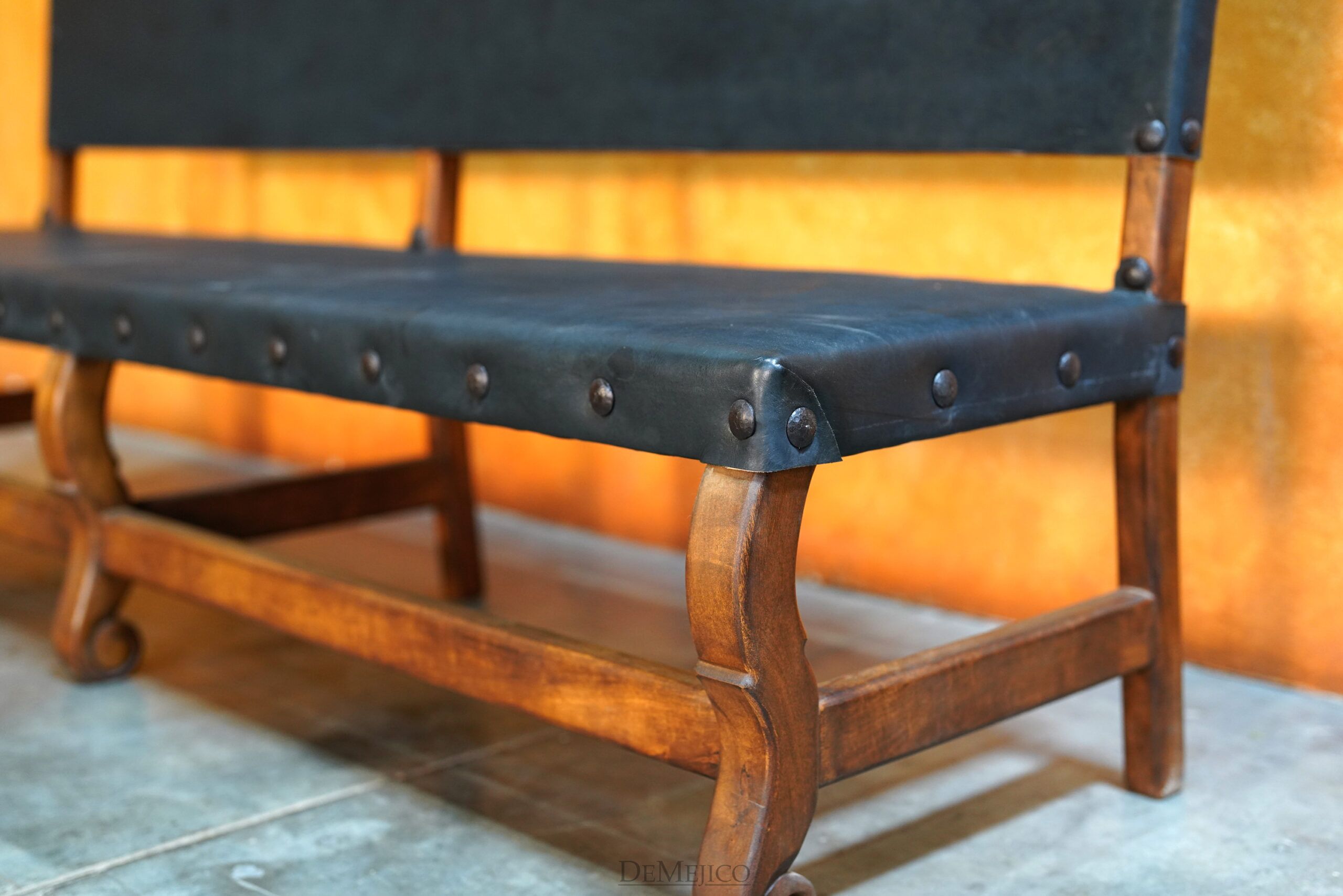 Spanish Colonial Bench, Traditional Mexican Bench - Demejico