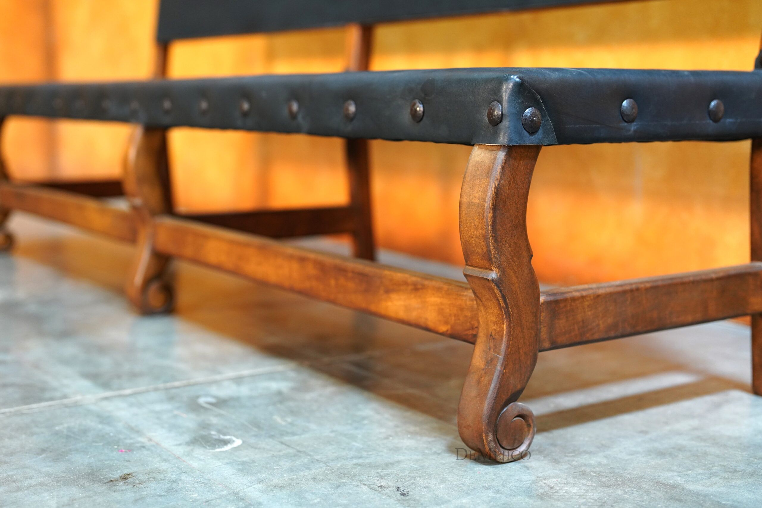Spanish Colonial Bench, Traditional Mexican Bench - Demejico