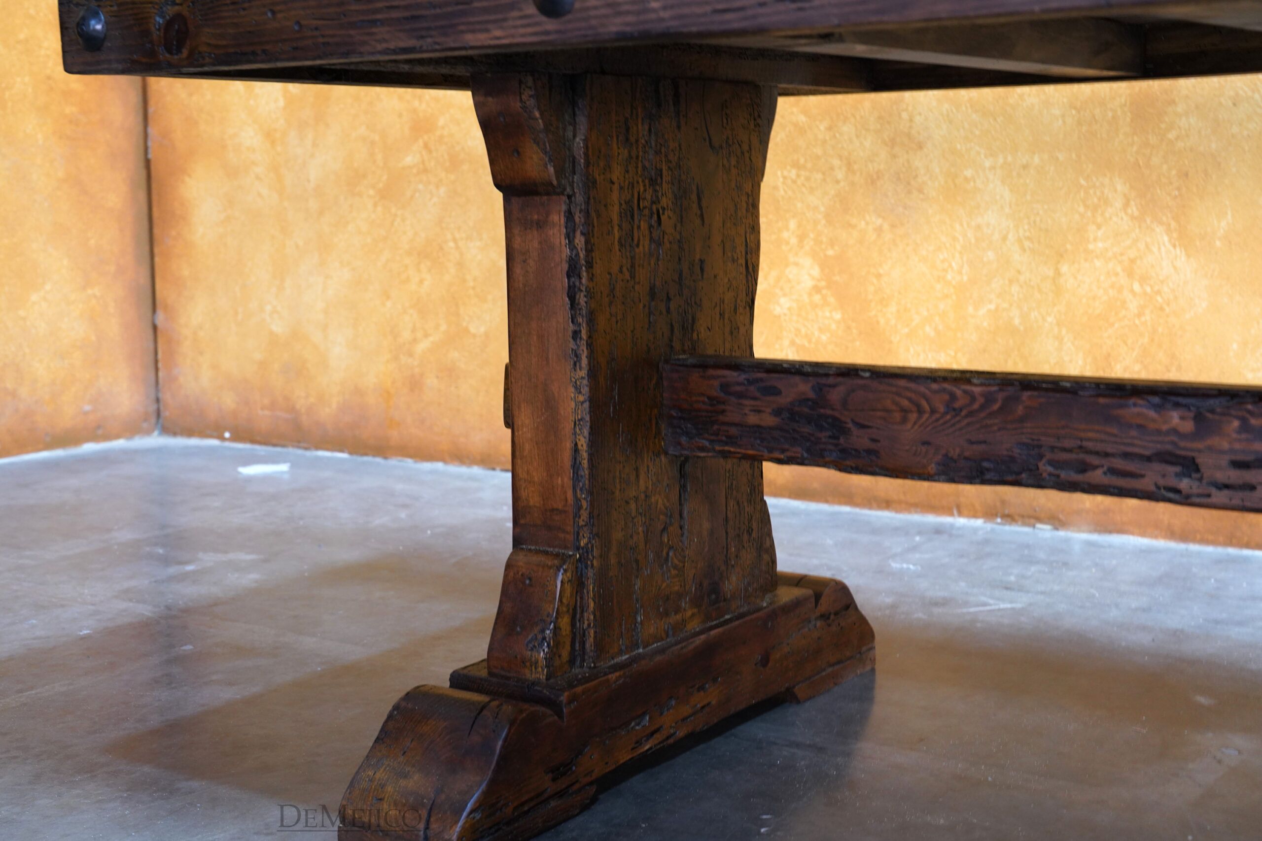 Old Wood Mesa Hacienda, Spanish Style Dining Table - Demejico