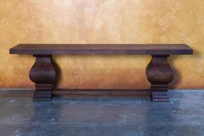 Mesquite Banca Diamante, Rustic Bench, Geometric Bench - Demejico