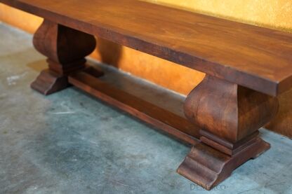 Mesquite Banca Diamante, Rustic Bench, Geometric Bench - Demejico