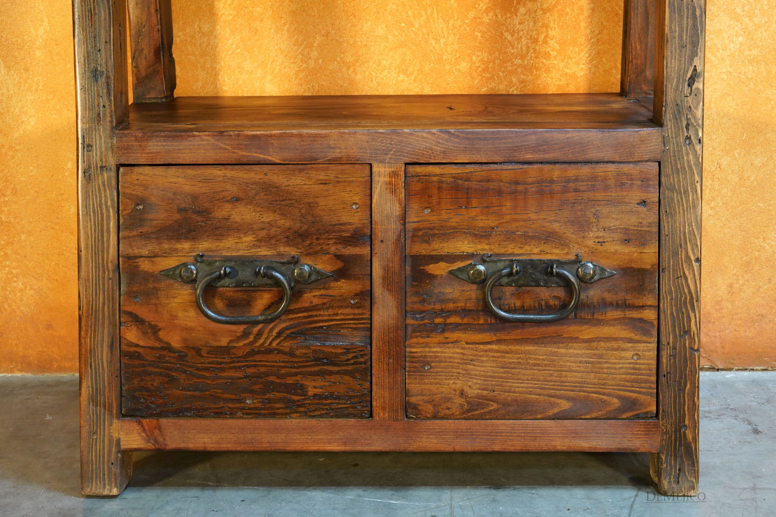 Old Wood Ladder Bookshelf, Spanish Ladder bookcase, Spanish Bookcase