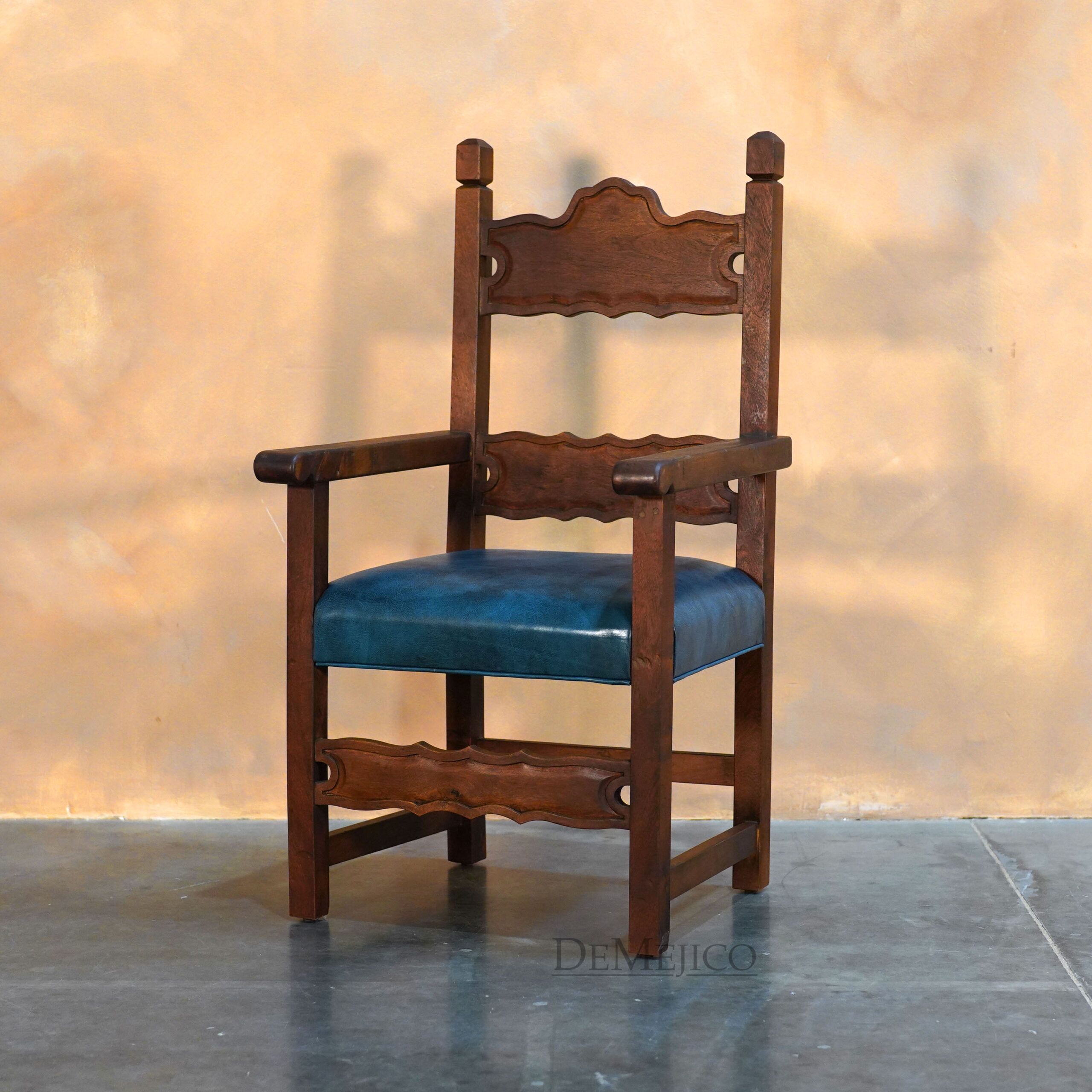 Silla Guanajuato, Spanish Revival Chair, Spanish Style Chair - Demejico