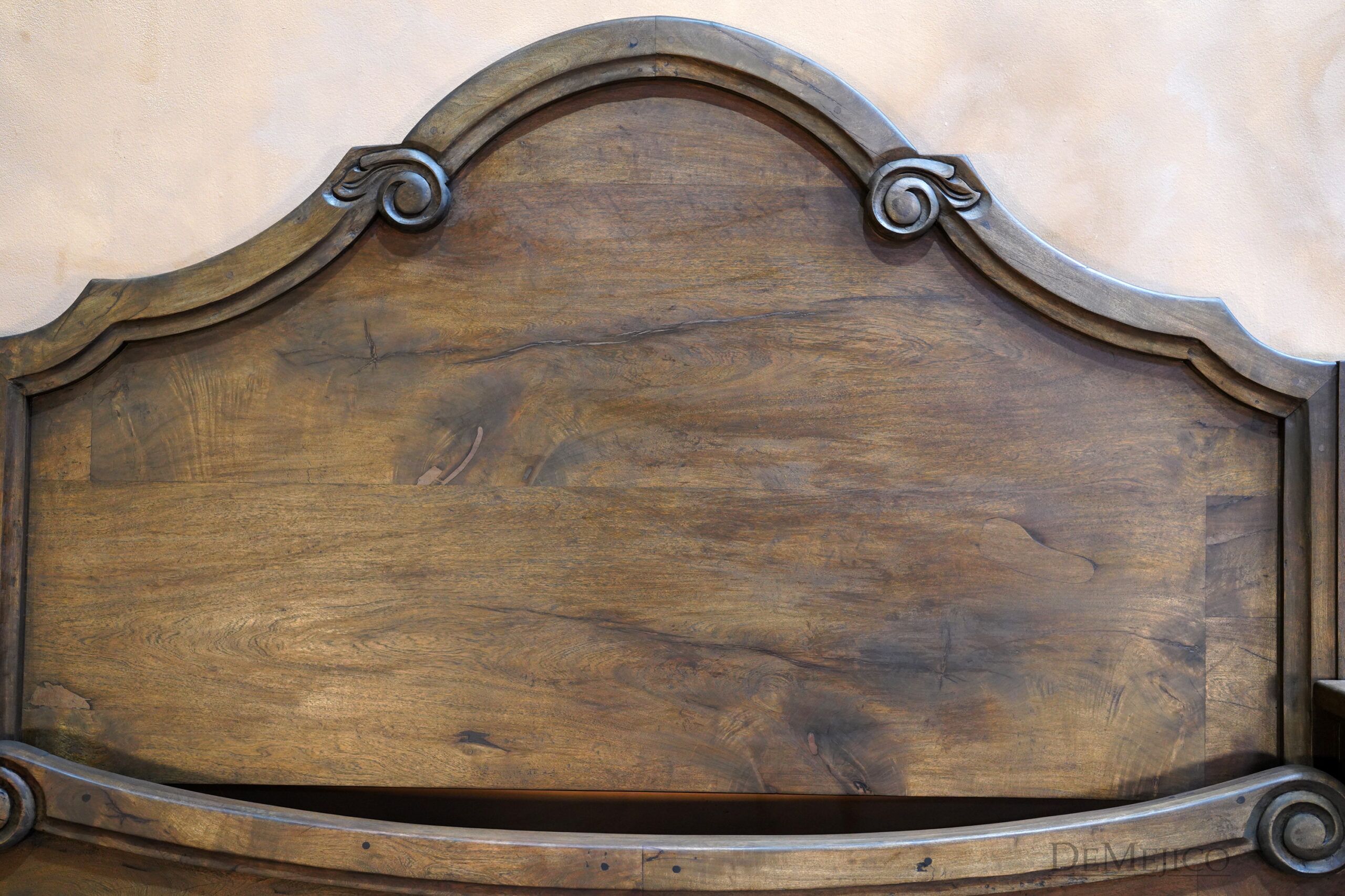 Cama Santa Barbara, Mexican Carved Bed - Demejico