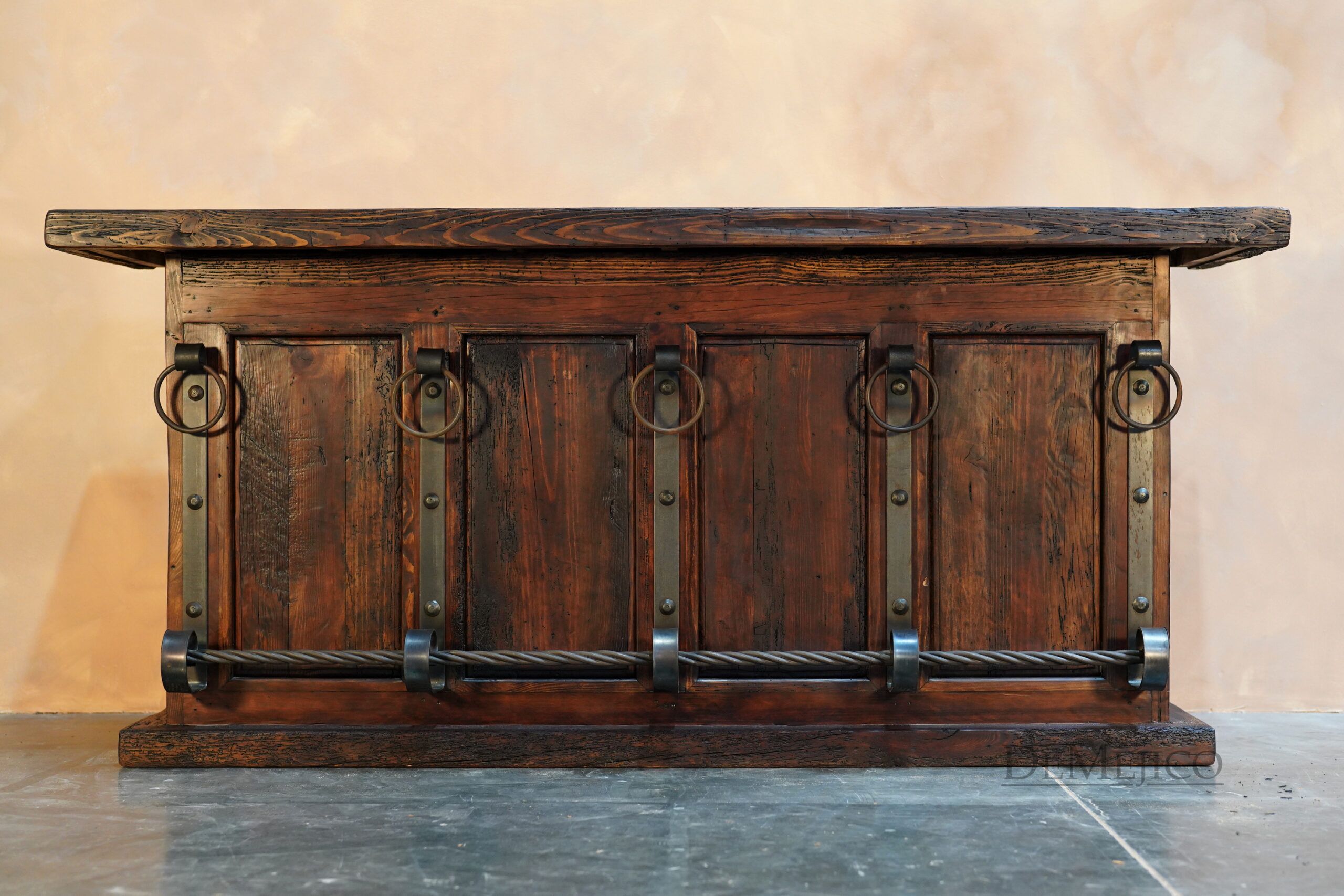 Large Barra Luna, Rustic Bar, Old Wood Bar, Spanish Bar - Demejico