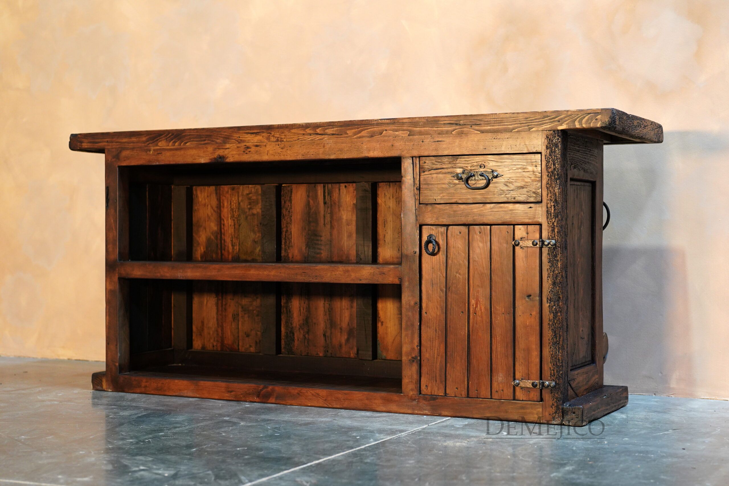 Large Barra Luna, Rustic Bar, Old Wood Bar, Spanish Bar - Demejico