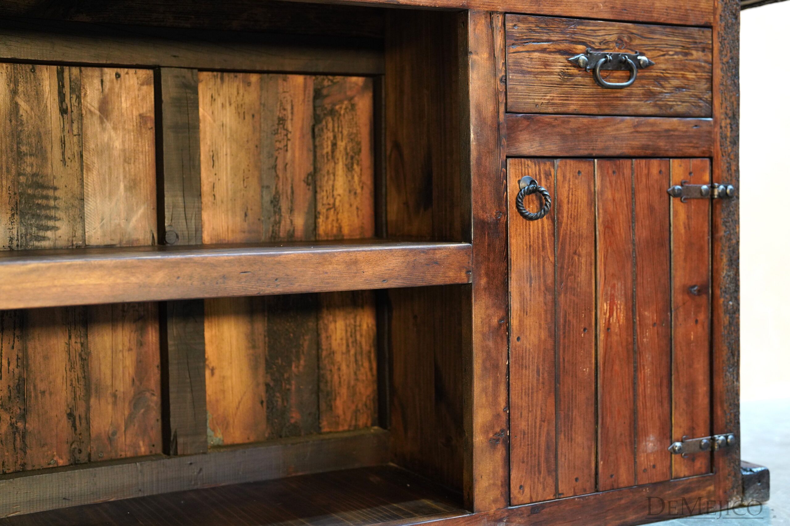 Large Barra Luna, Rustic Bar, Old Wood Bar, Spanish Bar - Demejico