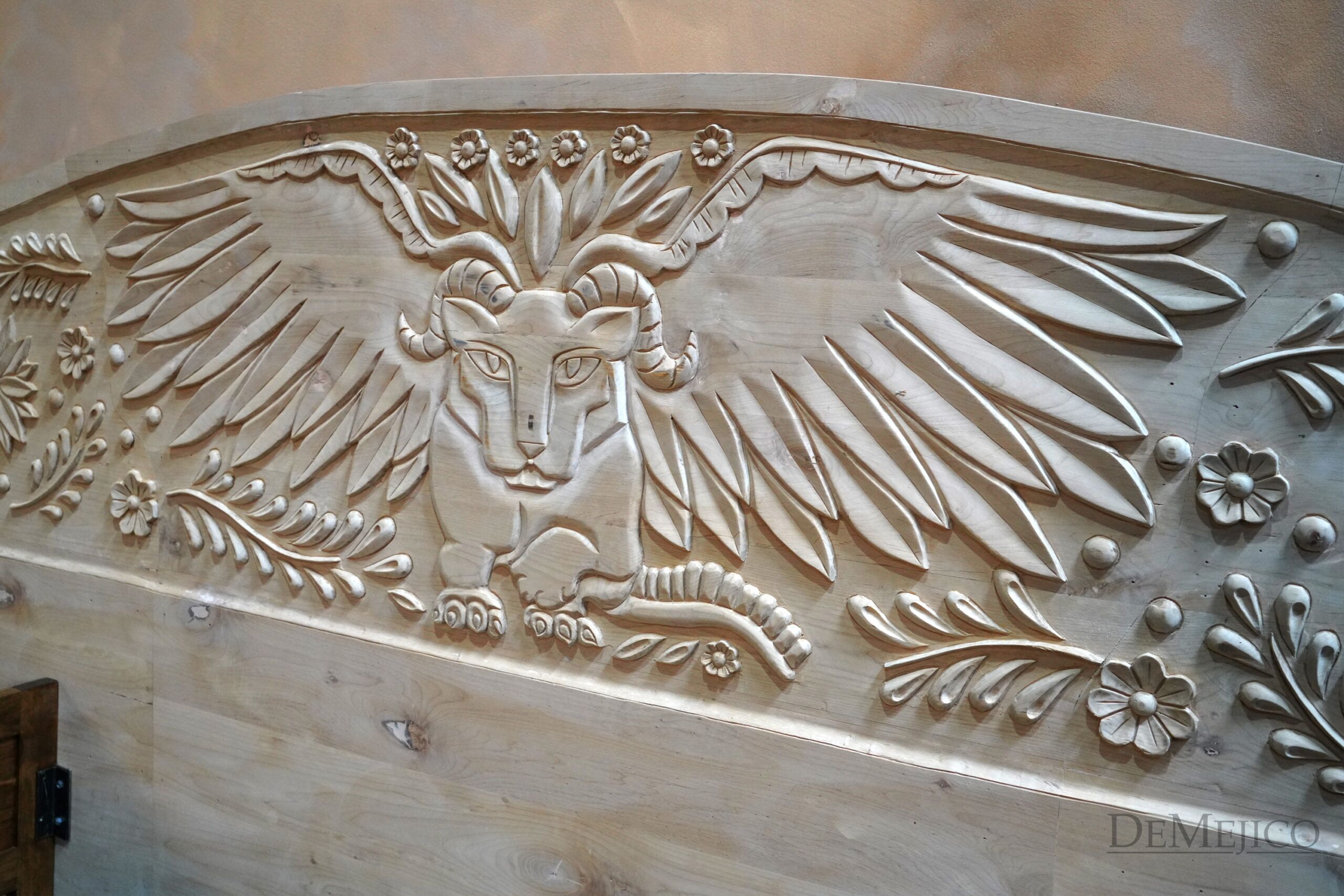 Alebrije Bed, Large Spanish Bed, Carved Bed - Demejico
