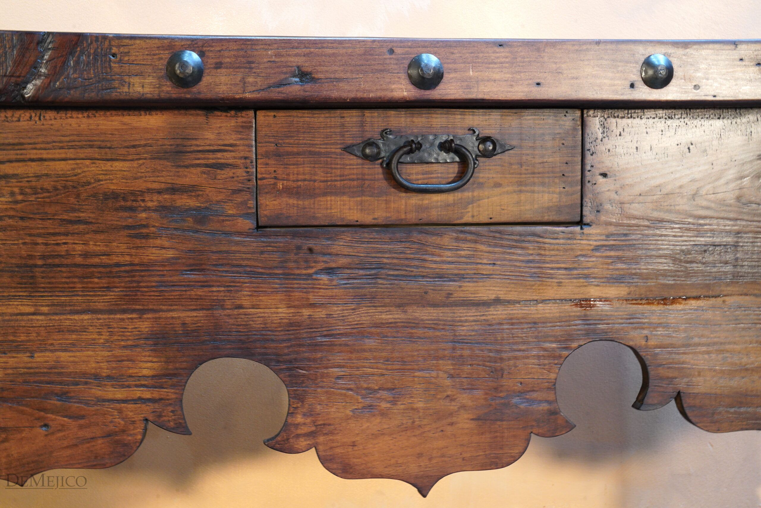 Colonial Console, Old Wood Console Table - Demejico