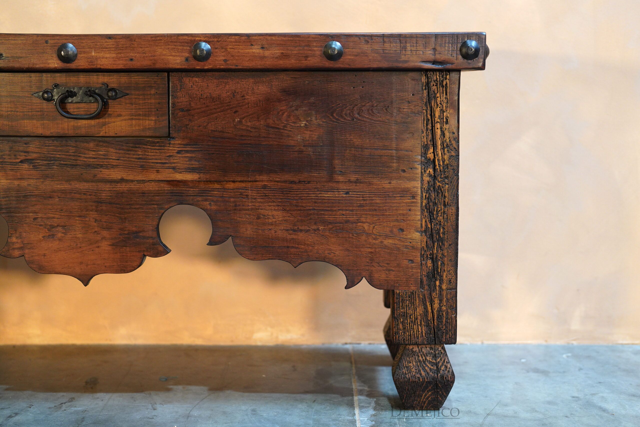 Colonial Console, Old Wood Console Table - Demejico