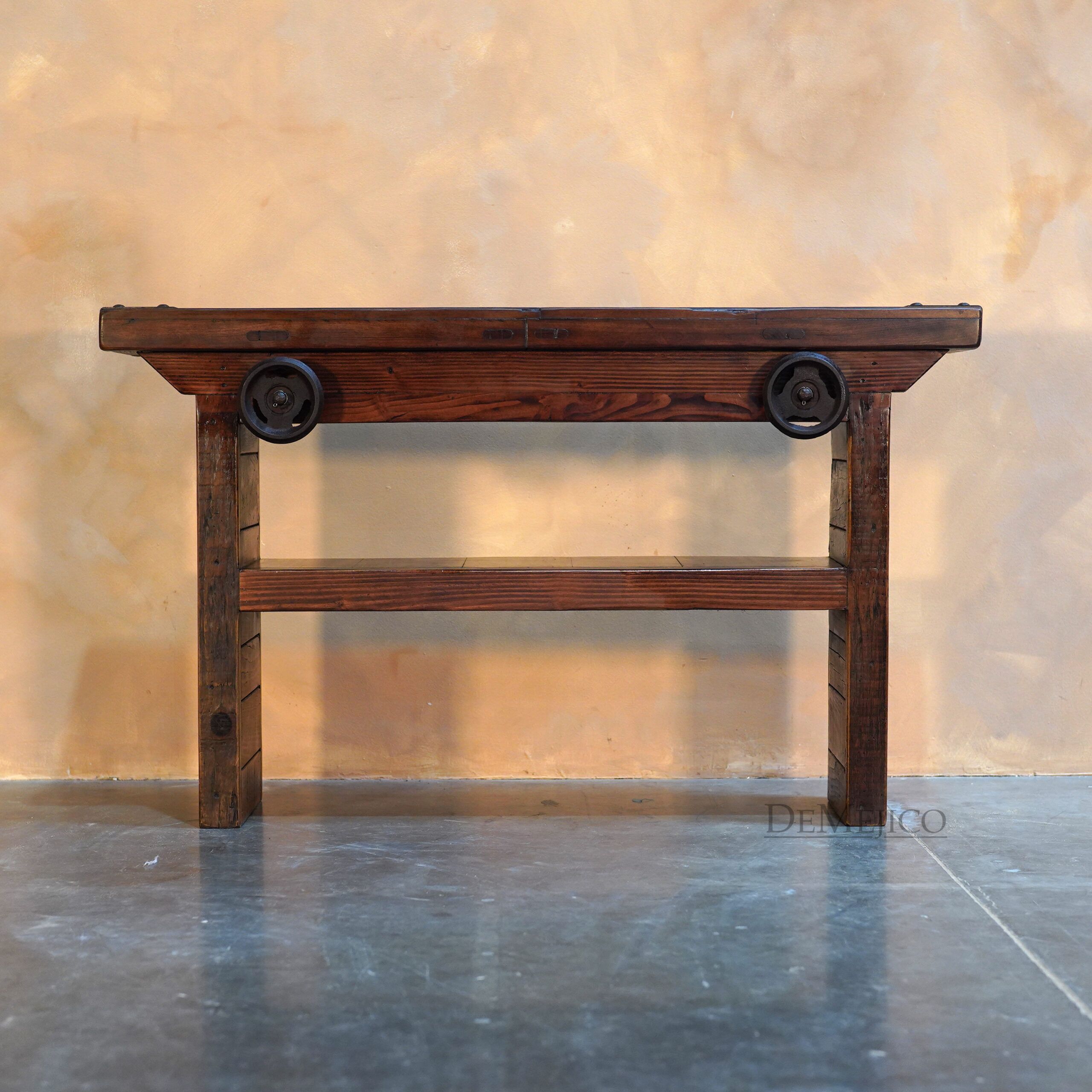 Carreta Console Table, Rustic TV Console, Spanish Farmhouse Console Table