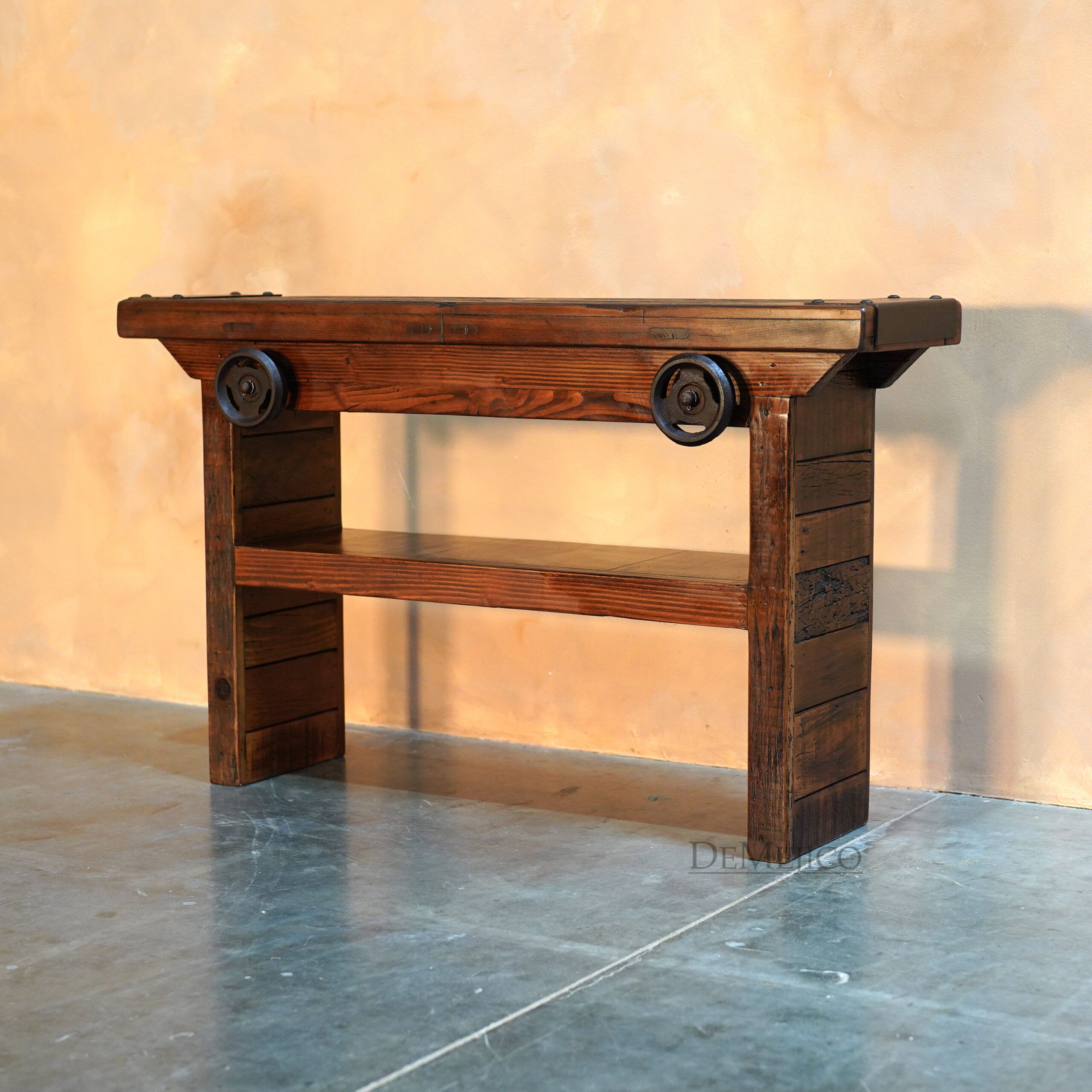 Carreta Console Table, Rustic TV Console, Spanish Farmhouse Console Table