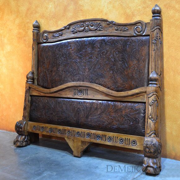 tooled leather bed