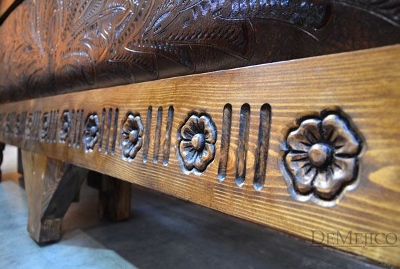 tooled leather bed