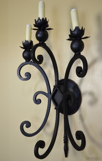scrolled wall sconce