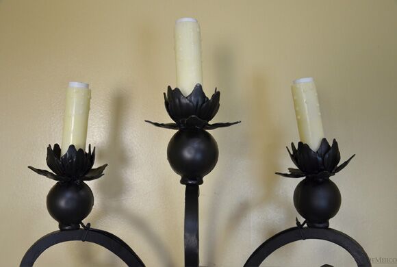 scrolled wall sconce