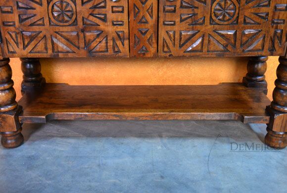 mediterranean carved console