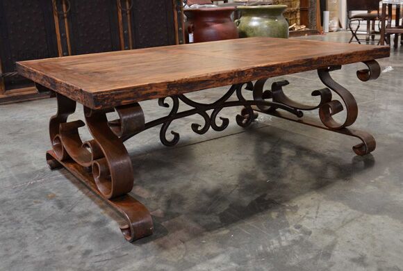 wrought iron coffee table