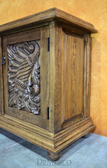 hand carved buffet