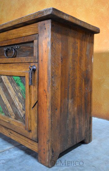 old wood nightstand, southwest nightstand
