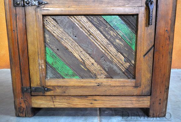 old wood nightstand, southwest nightstand