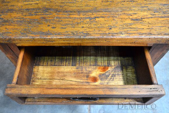 old wood nightstand, southwest nightstand