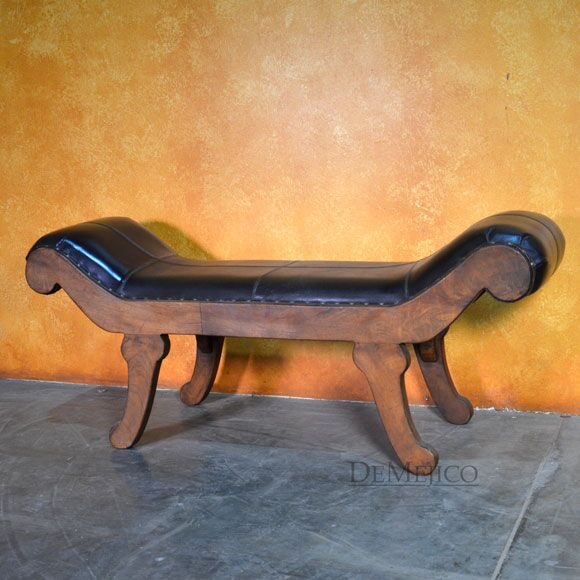 Sencillo Chialon Bedroom Bench, Spanish Colonial Style Bench