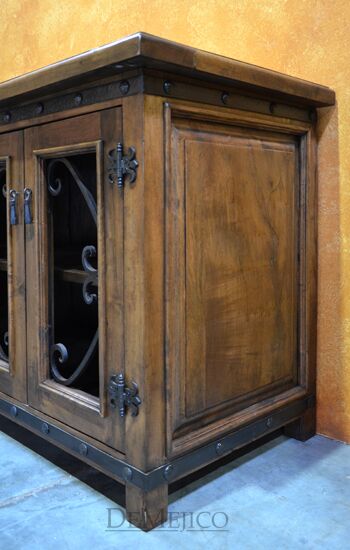 Alamo Mesquite Buffet, Spanish Buffet Cabinet