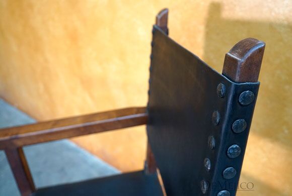 Spanish Colonial Chair with Arms, Traditional Mexican Chair