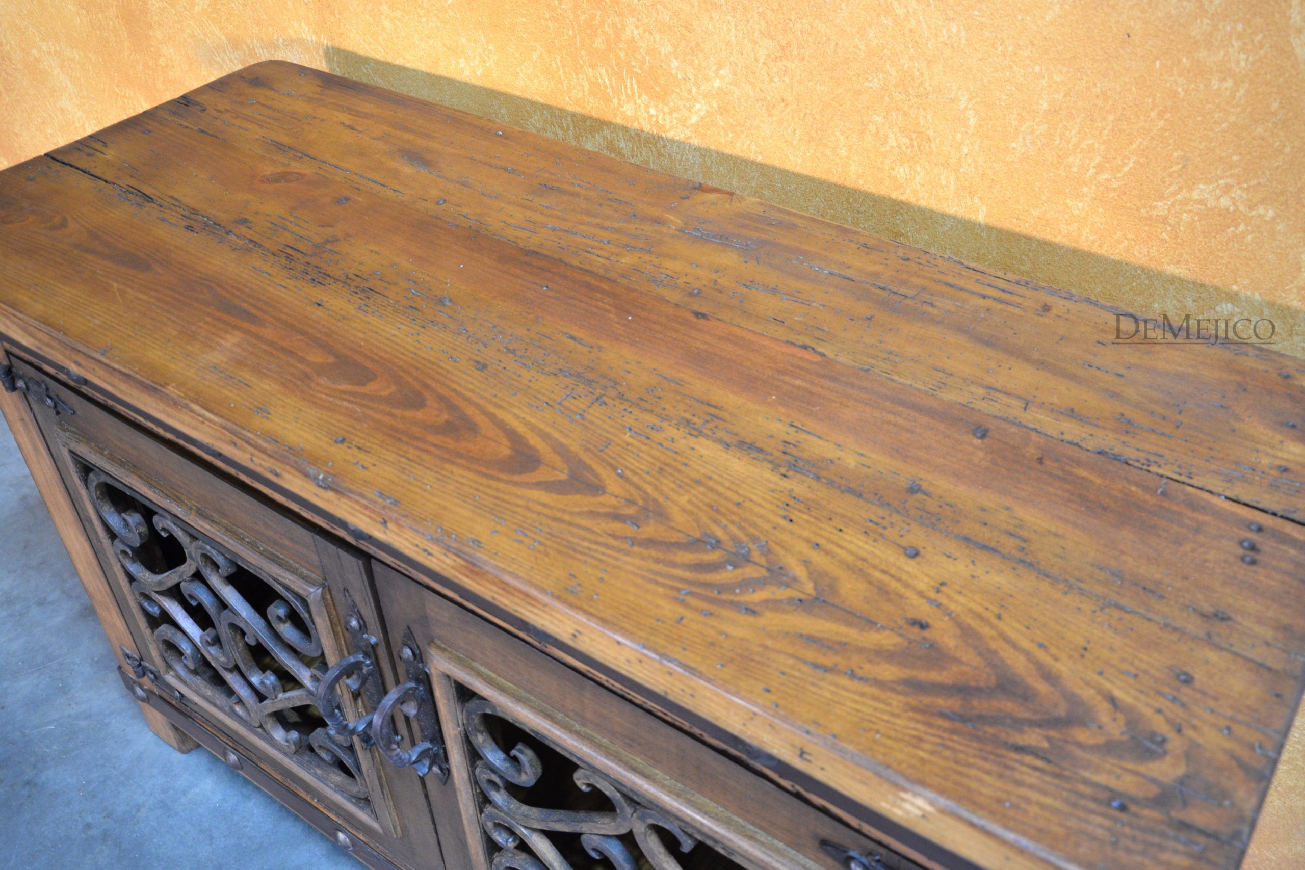 Small Espanola Spanish TV Stand, Spanish Style Living Room - Demejico